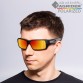Очки поляризационные Tagrider IMN-001-45 Gold Red Mirror в чехле