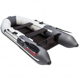 Надувная 2-местная ПВХ лодка Таймень NX 2850 СКК Комби (светло-серый, графит)