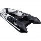 Надувная 5-местная ПВХ лодка Таймень NX 3800 НДНД Pro Комби (серый, графит)