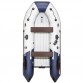 Надувная 3-местная ПВХ лодка Таймень NX 3200 НДНД Комби (светло-серый, синий)