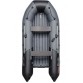 Надувная 5-местная ПВХ лодка Таймень NX 3600 НДНД Pro Комби (графит, черный)