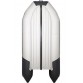 Надувная 5-местная ПВХ лодка Таймень NX 3600 НДНД Pro Комби (серый, графит)