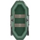 Надувная 2-местная ПВХ лодка Тонар Бриз 260 (без настила, зеленая)