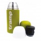 Термос TRAMP Soft Touch 1,2 л с дополнительной чашкой (оливковый)
