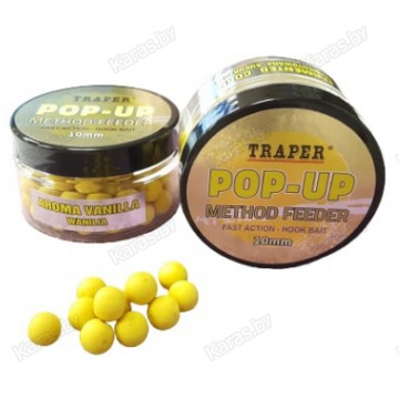 Бойлы Traper Pop-Up Method Feeder Wanilia 10mm (Ваниль, 30г)