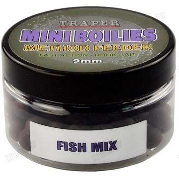 Бойлы Traper Mini Boilies 9 мм/50 г Fish Mix (Рыбная смесь)