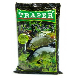 Прикормка Traper Sekret Lin–Karaś zielony marcepan 1кг (линь-карась, зеленый марципан)