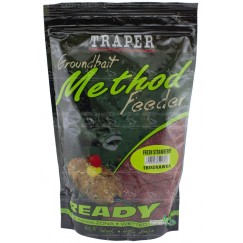 Прикормка Traper Method Feeder Ready Truskawka 750 г (клубника, готовая)