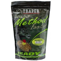 Прикормка Traper Method Feeder Ready Marcepan Zielony 750 г (марципан, готовая)