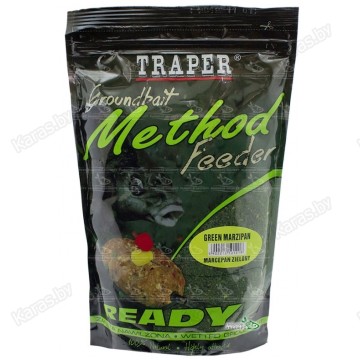 Прикормка Traper Method Feeder Ready Marcepan Zielony 750 г (марципан, готовая)