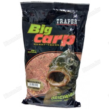 Прикормка Traper Big Carp Truskawka 1 кг (клубника)