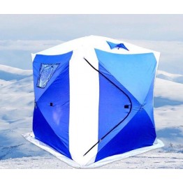 Палатка зимняя Traveltop Куб TH-1618 (1.8x1.8x1.95 м, синяя)