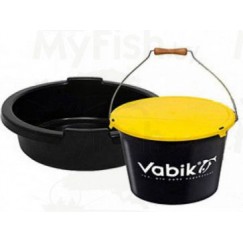 Ведро для прикормки Vabik PRO 13 л с тазом и крышкой