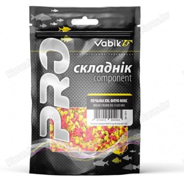Компонент для прикормки Vabik PRO Печиво микс флюо XXL 150 г