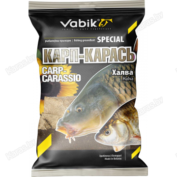 Прикормка Vabik Special Карп-Карась Халва черный (темная) 1кг