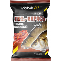 Прикормка Vabik Special Линь-Карась Червь (тёмно-красная) 1кг