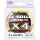 Леска плетёная YGK G-Soul Upgrade X4 150 м (#0.2-0.4)