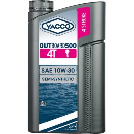 Моторное масло Yacco Outboard 500 4T SAE 10W30 (2 л)