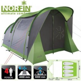 Четырехместная палатка Norfin ASP 4 ALU NF