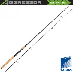 Спиннинг Salmo Aggressor SPIN 15, углеволокно, штекерный, 2,4 м, тест: 3-15 г, 124 г