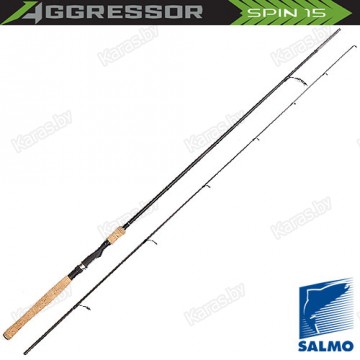 Спиннинг Salmo Aggressor SPIN 15, углеволокно, штекерный, 2,4 м, тест: 3-15 г, 124 г