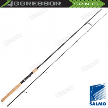 Спиннинг Salmo Aggressor SPIN 15, углеволокно, штекерный, 2,1 м, тест: 3-15 г, 134 г