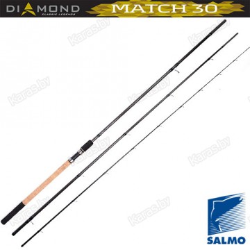 Удилище матчевое Salmo Diamond Match 30, углеволокно,  3,9 м, тест: 5-30 гр , 240 г