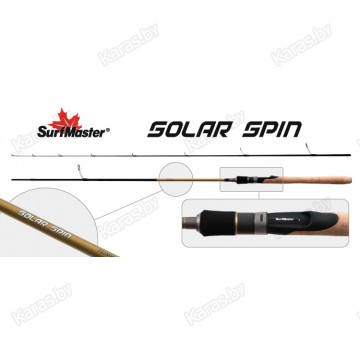 Спиннинг SURF MASTER Solar Spin-SP1125-240. углеволокно. штеккерный. 2.4 м. тест: 5.5-21 г . 130 г