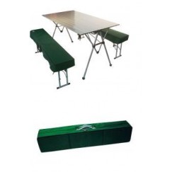 Набор мебели: стол алюминиевый со скамейками Tramp, TRF-018