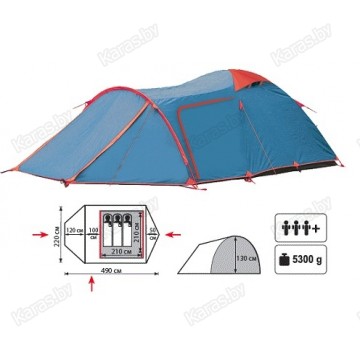 Туристическая палатка Sol Twister 3+