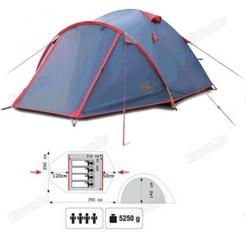 Туристическая палатка Sol Camp 4