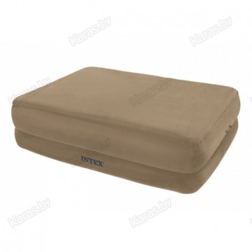 Надувная кровать с насосом Intex 67956 Queen Foam Top Airbed Kit 203 х 152 х 51