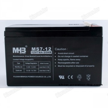 Аккумулятор для эхолота MHB MS7-12v 7ah