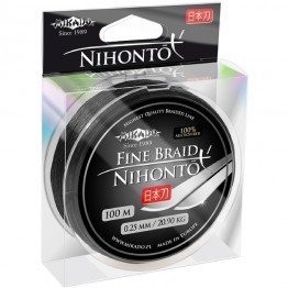 Леска плетеная Mikado Nihonto Fine Braid 100м (черный)