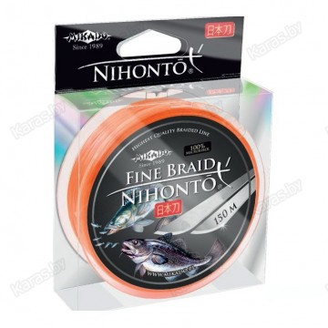Леска плетеная Mikado Nihonto Fine Braid 100м (Оранжевый)