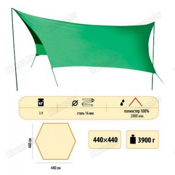 Тент Sol Tent Green (440x440 см)