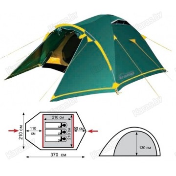 Туристическая палатка Tramp Stalker 3