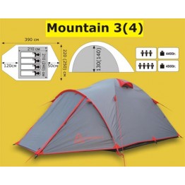 Экспедиционная 3-х местная палатка TRAMP Mountain 3