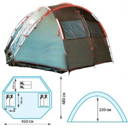 Кемпинговая 6-и местная палатка TRAMP Oligarch