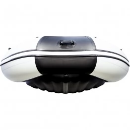 Надувная 4-местная ПВХ лодка Ривьера 3600 НДНД Килевая (светло-серый/черный)