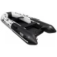 Надувная 8-местная ПВХ лодка Ривьера 4300 НДНД Килевая (светло-серый/черный)
