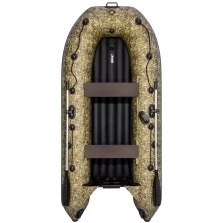 Надувная 2-местная ПВХ лодка Ривьера Компакт 2900 НДНД (камуфляж)