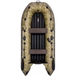 Надувная 3-местная ПВХ лодка Ривьера Компакт 3200 НДНД (камуфляж)