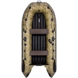 Надувная 2-местная ПВХ лодка Ривьера Компакт 2900 НДНД (камуфляж)