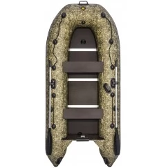 Надувная 3-местная ПВХ лодка Ривьера Компакт 3200 СК (камуфляж)