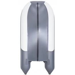 Надувная 3-местная ПВХ лодка Ривьера Компакт 3200 СК Комби (светло-серая/графит)