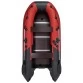 Надувная 3-местная ПВХ лодка Ривьера Компакт 3200 СК Комби (красно-черная)
