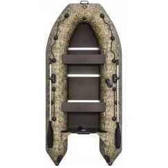 Надувная 4-местная ПВХ лодка Ривьера Компакт 3600 СК (камуфляж)