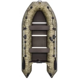Надувная 3-местная ПВХ лодка Ривьера Компакт 3400 СК (камуфляж)
