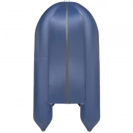 Надувная 3-местная ПВХ лодка Ривьера Компакт 3400 СК (светло-серый/синий)